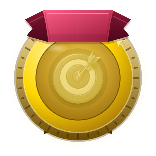 Gold marksman medal