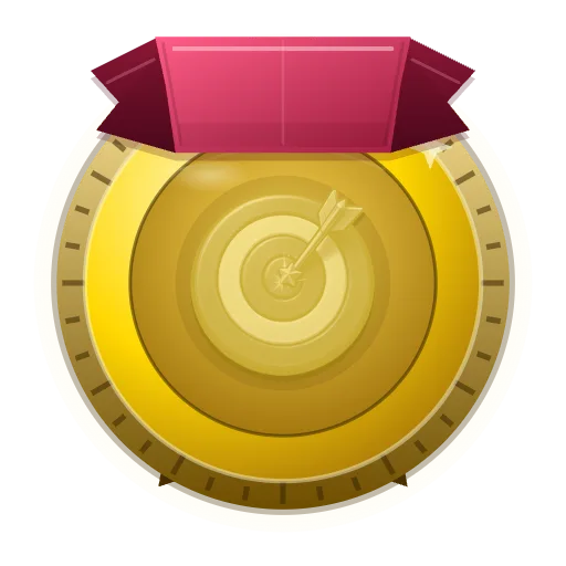 Gold marksman medal