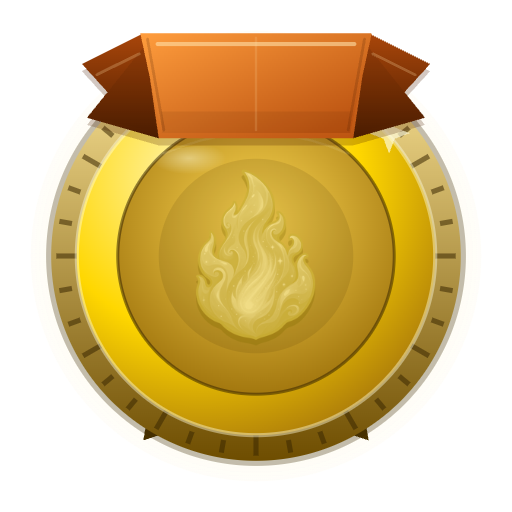 Gold streak medal